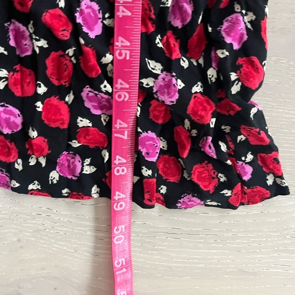 Zara red purple bloggers fav Floral Maxi Dress sz small - Picture 9 of 9
